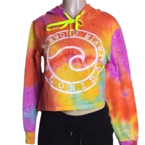 WYNWOOD miami crop top hoodie size s. 💋 - Picture 1 of 2